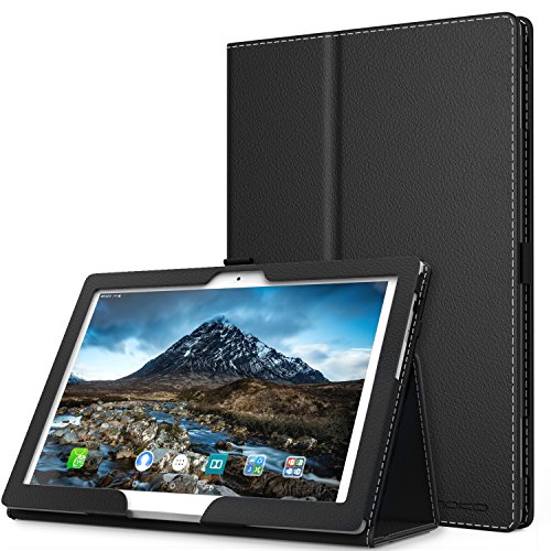 MoKo Funda para Lenovo Tab 4 10 - Ultra Slim Función de Soporte Plegable Smart Cover Stand Case - Negro