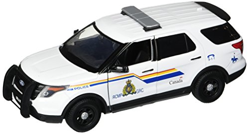 Motormax 2015 Ford Police Interceptor Utility RCMP Royal Canadian Mounted Police Car with Light Bar 1/24 Diecast Model Car by