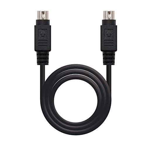 NanoCable 10.24.0903 - Cable de S-video, MD4/M-MD4/M, macho-macho, negro, 3mts