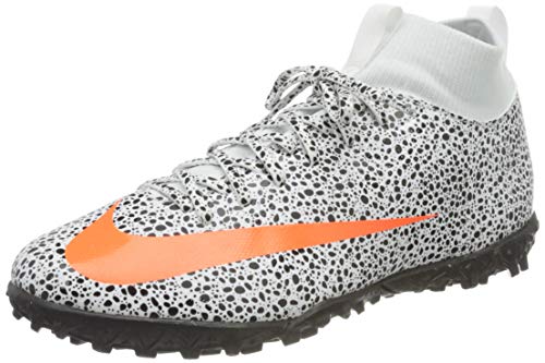 Nike Jr. Superfly 7 Academy CR7 TF, Football Shoe, White/Total Orange-Black, 35.5 EU