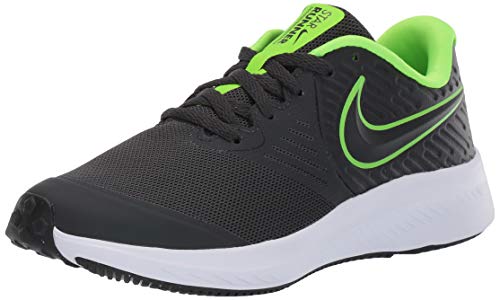 Nike Star Runner 2 (GS), Zapatillas de Running Unisex Adulto, Negro (Anthracite/Electric Green/White 004), 36.5 EU