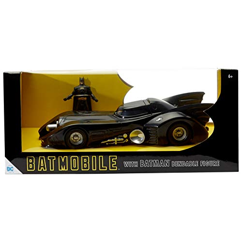 NJ Croce DC 3934 NJCroce 1989 Batmóvil con Figura de Batman, Negro, Estándar