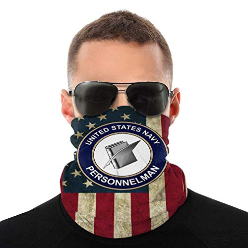 Nother U.S. Navy Personnel Specialist Ps Outdoor Neck Headwear Face Gaiter Bandana Variedad Bufanda Máscara Resistente al viento Polvo Negro