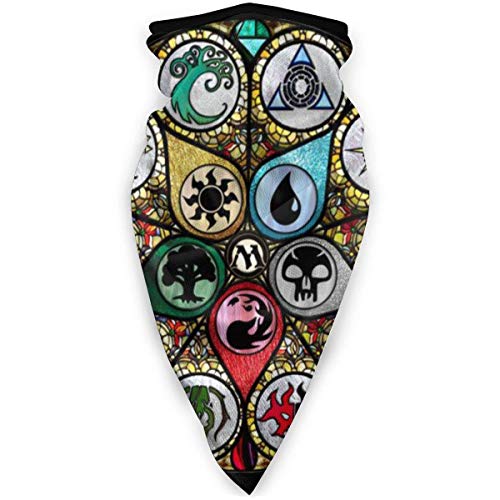N/W Magic The Gathering Guild Colors Headwear - Polaina para el cuello unisex multifuncional para la cabeza, pasamontañas, máscara de esquí, bufanda negra para mujer
