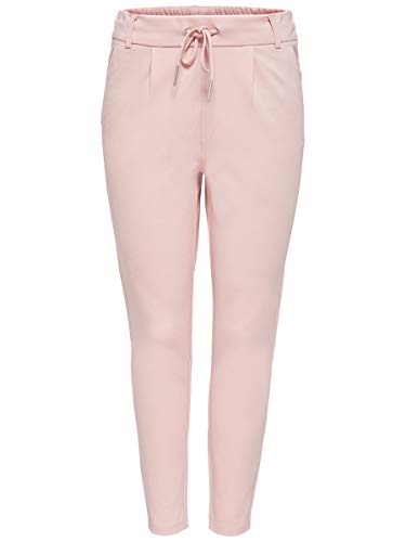 Only Onlpoptrash Easy Colour Pant Pnt Noos, Pantalones para Mujer, Rosa (Rose Smoke), W40/L34 (Talla del fabricante: Large)