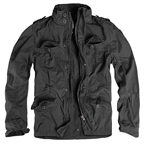 Patrol Vintage Jacket M65 Style - Chaqueta para hombre (tallas S-5XL) Negro M