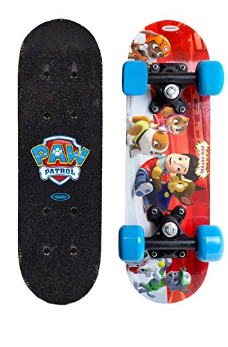 PAW PATROL-Skateboard Monopatin Mini Skate en Madera 17 Pulgadas, Multicolor, (Darpeje OPAW247)