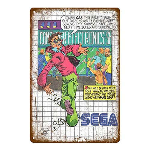 Poster Señal de Game Boy Juego Metal Placa de Chapa Retro Tarjeta de la Muestra Bar Art Deco Pintura del Cartel 20x30 cm (Color : YD8110G, Size : 20x30cm)