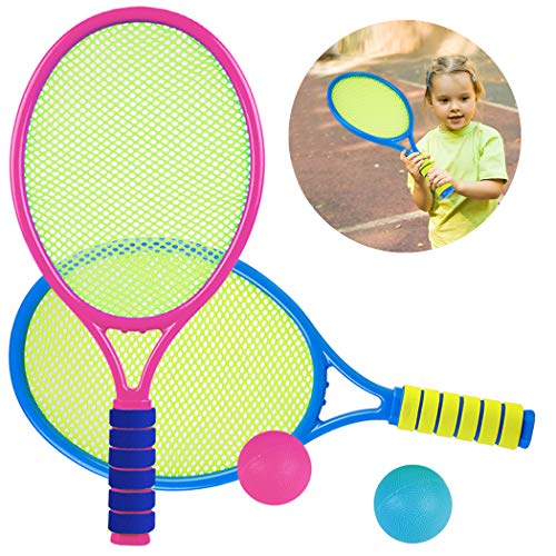 Raqueta de tenis para niños Set divertido raqueta de tenis con bolas para entrenamiento al aire libre