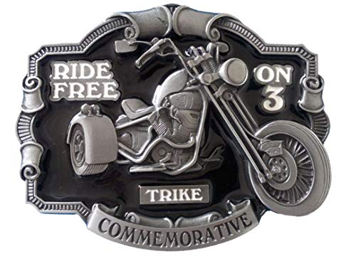 Ride Free On 3 - Hebilla para cinturón con caja de presentación