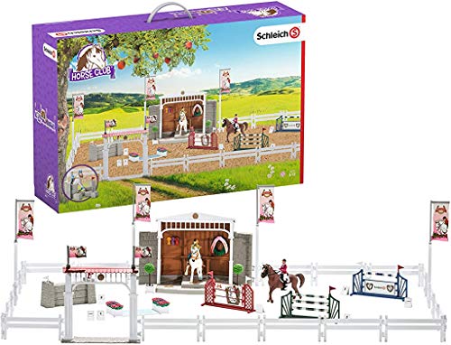 Schleich- Colección Horse Club Gran Concurso Ecuestre con Caballos, 111 cm (42338)