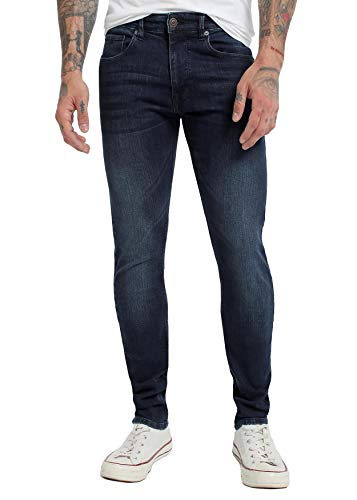 SIX VALVES|Pantalones Vaqueros de Nueva Colección|de algodón | Moda Casual para Hombre Regalar|Regular fit|en Color Azul |Tallaje en Pulgadas|Talla-Inch 34|116609