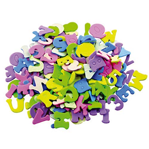 Smart 68001100 - Pack de 170 formas letras y números adhesivos, multicolor