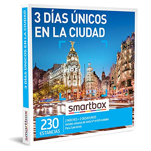 Smartbox - Caja Regalo Amor para Parejas - 3 días únicos en la Ciudad - Ideas Regalos Originales - 2 Noches con Desayuno para 2 Personas