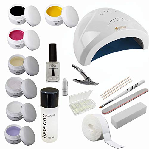sun garden nails Kit de introducción Starterset Nail con geles de Colores – Kit de introducción para centros de Belleza – Kit de introducción Starterset Nail para manicura