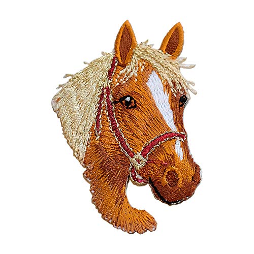 SuperiorParts Parches termoadhesivos con diseño de caballo, parches bordados, apliques para ropa, vaqueros, camisetas, chaquetas, mochilas (caballo)