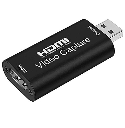 Tarjeta de captura HDMI Vídeo 4K 1080p USB 2.0 Tarjeta de captura de juegos para PC/TV/Set-Top Box/Host del juego/Videocámaras/DSLR (USB2.0)