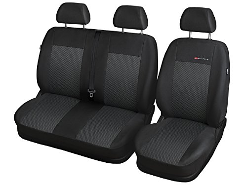 Transit - Fundas de asiento a medida, ajuste perfecto, fundas protectoras para asiento, de terciopelo y tela, decoración para el coche