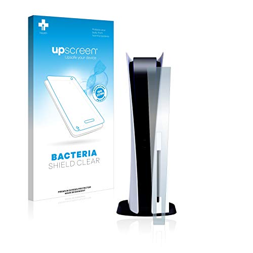 upscreen Protector Pantalla Compatible con Sony Playstation 5 PS5 Frontal Película Protectora Antibacteriana