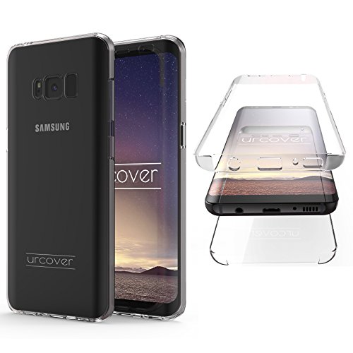 Urcover Funda Galaxy S8, Carcasa Mejorada Samsung Galaxy S8 Cover 360 Grados, Carga inalámbrica Qi, Case Transparente