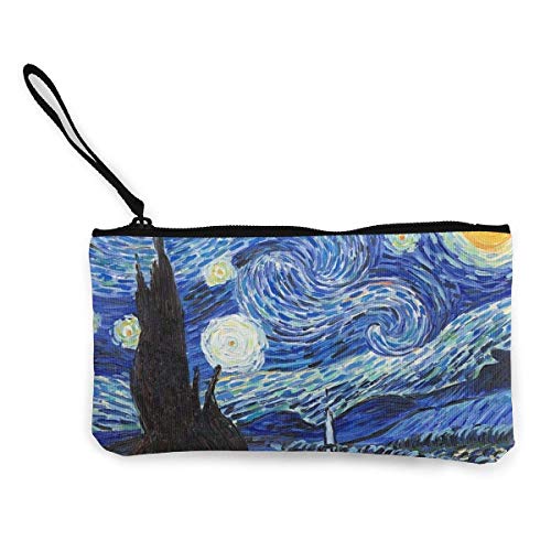 Van Gogh Starry Night - Cartera de mano para mujer y niña, diseño de noche estrellada en espiral