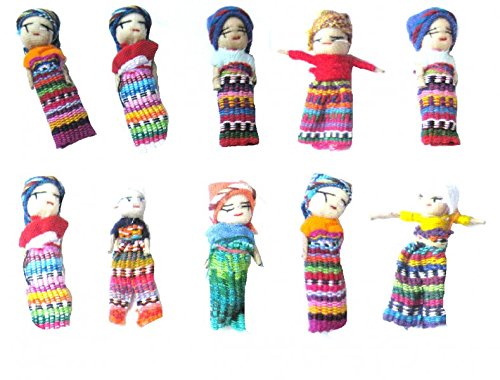 vendo Muñecos quitapenas (10 Unidades, tamaño Grande) Worry Dolls