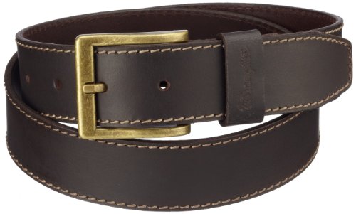 Wrangler Stitched Belt Brown, Cinturón para Hombre, Marrón (Mid Brown), 85 cm