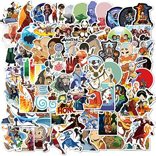 ZFHH 50PCS Avatar The Last Airbender Anime Stickers Kid Toy Decal Sticker Laptop Skateboard Phone Car Graffiti Patches for Teen Girl