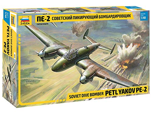 Zvezda 1/48 Soviética Bombardero PE2 Petliakov PE-2 # 4809