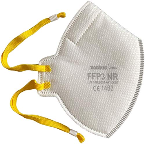 20x Respirador FFP3 Mascarilla de protección contra el polvo DreamCan - la más alta clase de filtro 99% - sin válvula - hermética embalada individualmente