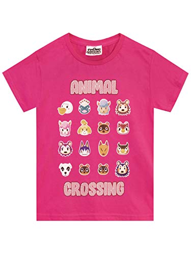 Animal Crossing Camiseta para Niñas Rosa 3-4 años