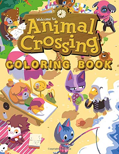 Animal Crossing Coloring Book: Exclusive Animal Crossing Artworks. 45+ High Quality illustrations For Kids