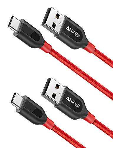 Anker [2 Pack] Powerline + USB C a USB A Cable de Carga rápida, para Samsung Galaxy Note 8 / S8 / S8 + / S9, MacBook, Sony XZ, LG V20 / G5 / G6, HTC 10, Xiaomi 5 y más (3 pies/ 91cm)