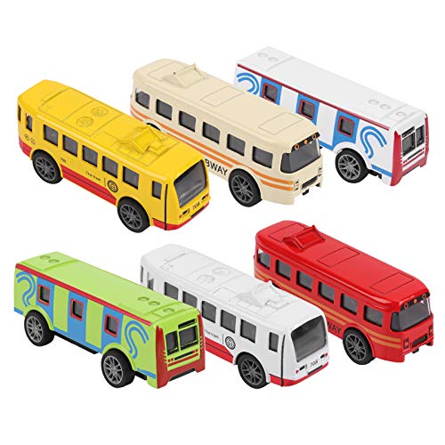 Asixxsix Modelo de vehículo de autobús, Mano de Obra Exquisita, Hermoso vehículo de Juguete, Modelo de vehículo de Juguete, Molde preciso para niños((Alloy Tram-6 Sets))