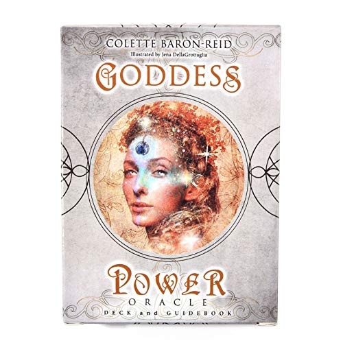 BEP 52 Cartas del Tarot, Juegos De Cartas De Oracle Goddess Power Adecuado para Juegos De Mesa Principiantes, Versión En Inglés