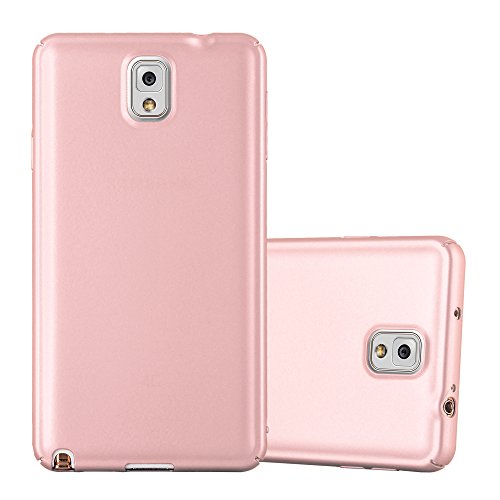 Cadorabo Funda para Samsung Galaxy Note 3 en Metal Oro Rosa - Cubierta Protección de Plástico Duro Super Delgada e Inflexible con Antichoque - Case Cover Carcasa Protectora Ligera