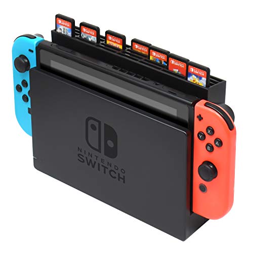 Caja de Almacenamiento para Tarjetas de Juego para Nintendo Switch Dock, Caja de Almacenamiento con 28 Ranuras para Tarjetas de Juego para Nintendo Switch Game Card