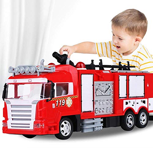 Camión remoto Control de Incendios de niños de los niños del coche policía del juguete policías del coche eléctrico Los bomberos de rescate de tren puede rociar regalos del coche de bomberos Camión de