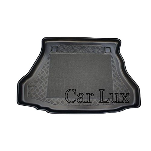 Car Lux AR02585 - Alfombra Bandeja Cubeta Protector cubre maletero a medida antideslizante para Alfa Romeo 156 sw