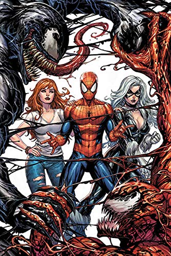 Close Up Póster Marvel Comics Spiderman - Venom and Carnage Fight (61cm x 91,5cm) + Embalaje para Regalo
