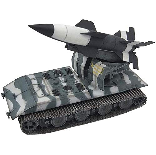 CMO Maqueta Tanque de Guerra, Tanque Pesado Lanzador de misiles GE100 V4 el Plastico Militares Escala 1/72, Juguetes y Regalos, 4.7 X2.4 Pulgadas