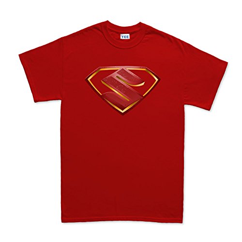 Customised_Perfection - Camiseta - Estampado - Tripulación - Manga Corta - Hombre rojo rosso Large