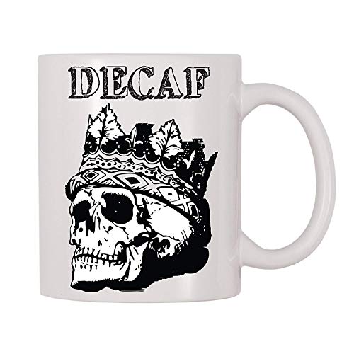 Decaf Death Coffee Mug 11oz Gift For Mother Stepmother Sister Aunt In Mother's Day Christmas Birthday Woman's Day New Year's Eve Thanksgiving Easter May Day