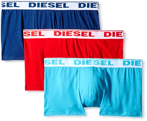 Diesel, 00Sb5I 0Gafn Umbx-Shawnthree-Pack - Boxers pack de 3 para hombre, Multicolor (Blue / Red), Small
