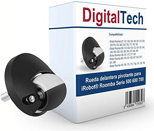 DigitalTech® - Rueda Delantera pivotante Compatible para Roomba Serie 500 600 700