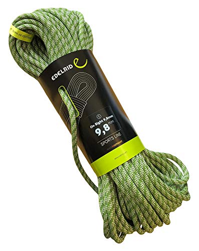 EDELRID On Sight - Cuerda de escalada (9,8 mm, 80 m), color verde