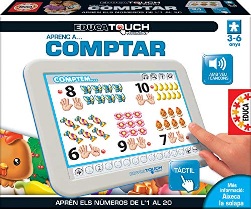 Educa Touch-Junior Aprenc a. Comptar Juego Educativo para Niños, multicolor (15679)
