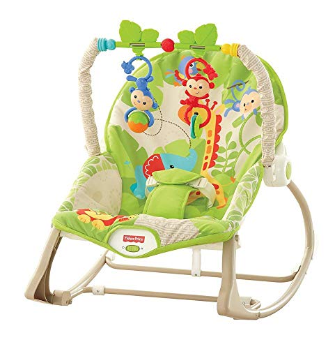 Fisher-Price Hamaca crece conmigo monitos divertidos, silla para bebé (Mattel CBF52)
