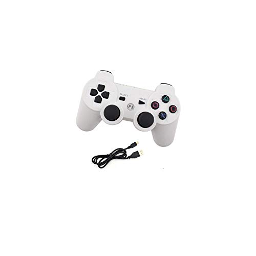Gamepad Compatible | Para Sony Playstation3 Para PS3 Controlador Inalámbrico Bluetooth Gamepad Joystick Para Mando PS3 / PC Gamepads Controle-white-