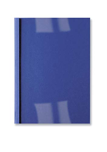 GBC IB451003 - Carpeta térmica IBILEATHER DIN A4 portada PVC 180 micras contraportada símil piel 300 grs 1,5 mm (caja 100) color azul